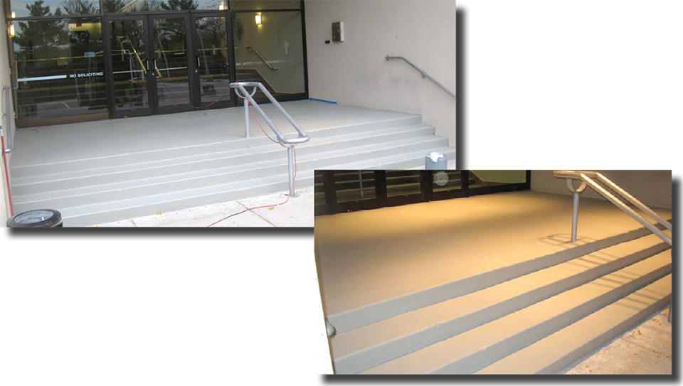 Concrete Deck With Polymethyl Methacrylate (PMMA) Coating