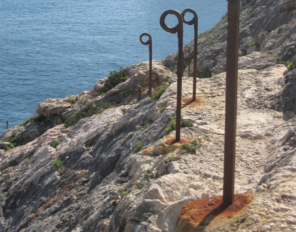 rusted posts Forteleza de Beliche, Portugal