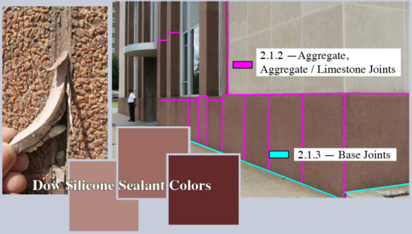 proposal graphic depicting two types of sealant joints