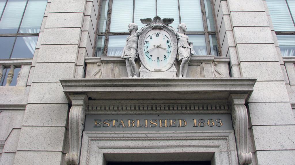 Bank of America Greenwich Connecticut door head