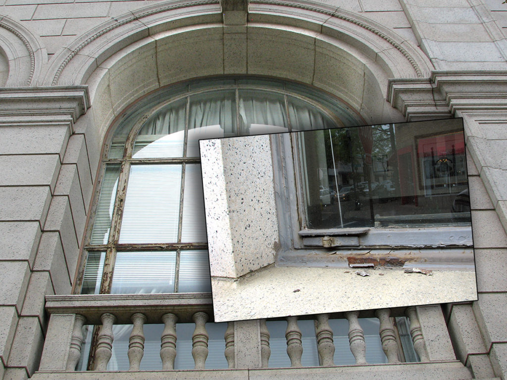 steel window In Greenwich, Connecticut in need of restoration