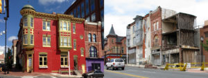 Restored Buildings at 4th and Market Streets, Wilmington, Delaware